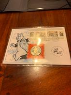 Heer Bommel eerstedagenvelop, zegels en munt, Ophalen of Verzenden, Nederland