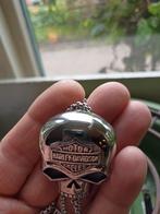 Harley Davidson hanger Skull RVS met ketting van 60 cm, Verzenden, Nieuw