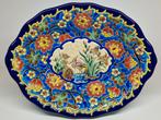 Emaux de Longwy Art Deco stijl sierschaal floraal decor., Antiek en Kunst, Ophalen of Verzenden