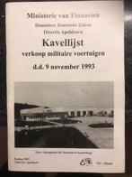 Gezocht oude Kavellijsten Domeinen Nekaf Daf, Verzamelen, Militaria | Algemeen, Nederland, Boek of Tijdschrift, Ophalen of Verzenden