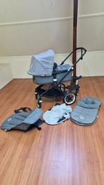 Bugaboo 2-in-1 kinderwagen incl voetenzak, zonnekap, meerijd, Ophalen, Gebruikt, Bugaboo, Verstelbare duwstang