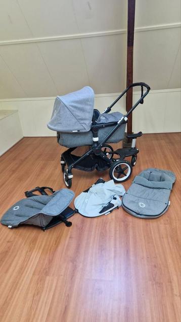 Bugaboo 2-in-1 kinderwagen incl voetenzak, zonnekap, meerijd beschikbaar voor biedingen