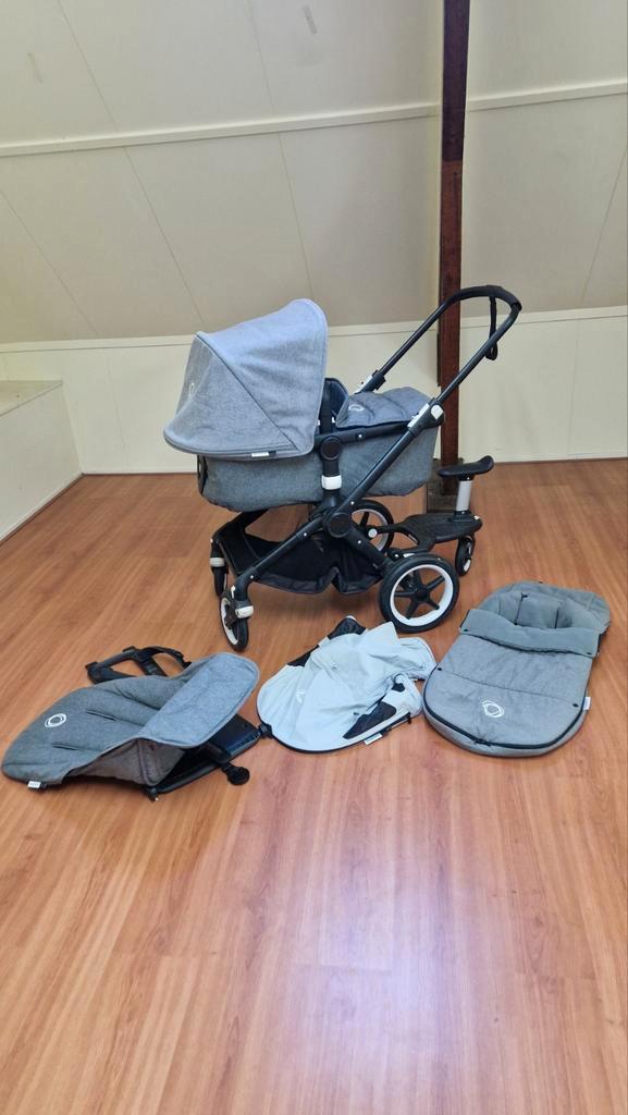 Bugaboo 2-in-1 kinderwagen incl voetenzak, zonnekap, meerijd, Kinderen en Baby's, Kinderwagens en Combinaties, Gebruikt, Combiwagen