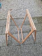 houten schragen, Doe-het-zelf en Verbouw, Werkbanken, Ophalen, Gebruikt, 70 tot 120 cm, Inklapbaar