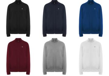 Lacoste Sweatshirt Rits 6 kleuren S,M,L,XL,2XL,3XL Nieuw