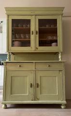 Brocante buffetkast keukenkast antiek/vintage boerenkast, Huis en Inrichting, Kasten | Buffetkasten, Ophalen, Antiek-vintage-boerenkast-brocante landelijk