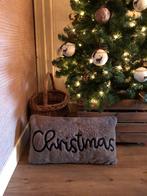 Kussrn bont christmas taupe unique, Ophalen of Verzenden, Zo goed als nieuw, Beige, Vierkant
