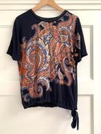 Gerry Weber donkerblauw t-shirt met print - Maat 40, Blauw, Maat 38/40 (M), Ophalen of Verzenden, Zo goed als nieuw