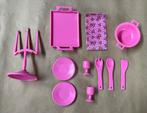 Barbie roze servies keuken accessoires, Verzamelen, Gebruikt, Ophalen of Verzenden, Accessoires