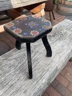 Antiek Plantentafeltje met Bloemmotieven, Antiek en Kunst, Verzenden