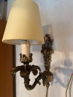 Vintage Wandlamp met Kapje, Ophalen of Verzenden, Gebruikt, Metaal