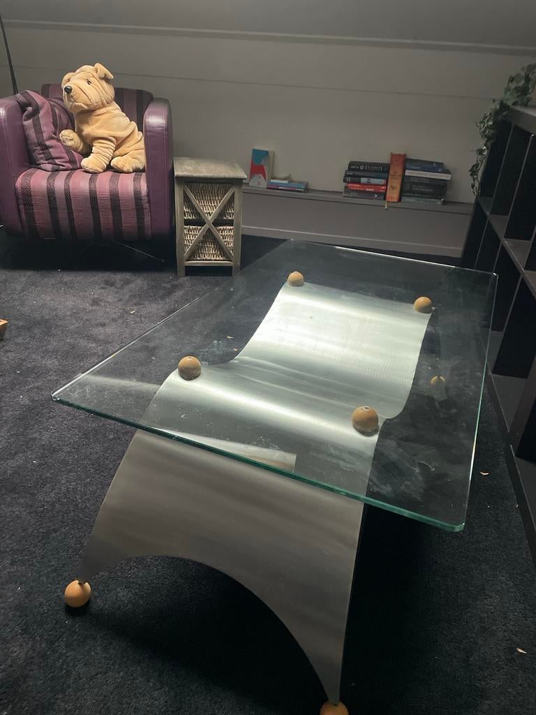 Salontafel, Huis en Inrichting, Tafels | Salontafels, Ophalen, 100 tot 150 cm, 50 tot 100 cm, Zo goed als nieuw