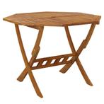 Tuintafel inklapbaar 90x75 cm massief acaciahout, Ophalen of Verzenden, Nieuw