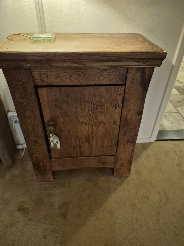 Eikenhouten kastje - 80x66x34 cm, Huis en Inrichting, Kasten | Kledingkasten, Gebruikt, Minder dan 100 cm, 50 tot 100 cm, 25 tot 50 cm