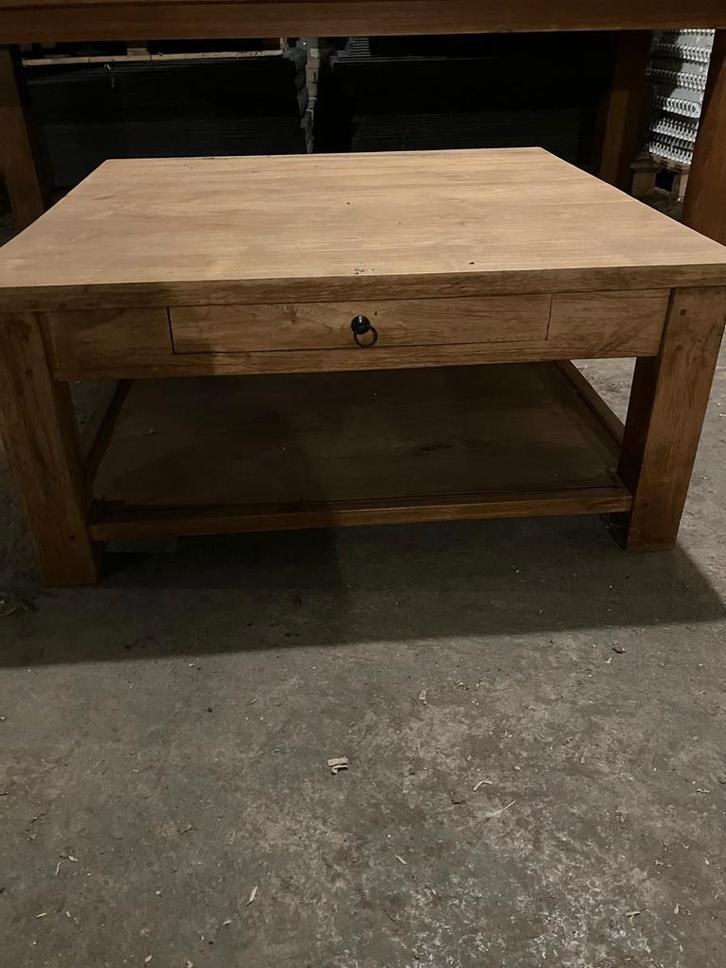 Mooie houten salontafel - 3 jaar oud, Huis en Inrichting, Tafels | Salontafels, Gebruikt, Minder dan 50 cm, 100 tot 150 cm, 50 tot 100 cm