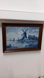 Delfts Blauw Tegeltableau met Molen, Ophalen