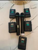 MIPRO draadloze set – 2 microfoons + 5 bodypacks, Ophalen of Verzenden, Zo goed als nieuw