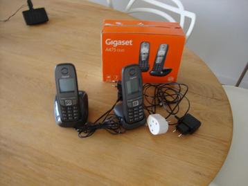 Gigaset A475 duo* (* = dus 2 handsets). Handsfree !! KOOPJE! beschikbaar voor biedingen