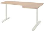 Ikea Bekant Hoekbureau Rechts met bureaukast met lade, Huis en Inrichting, Bureaus, Ophalen, In hoogte verstelbaar, Zo goed als nieuw