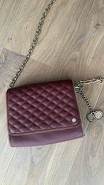 Mooie wijnrode TOV Essentials tasje met goudkleurige ketting, Ophalen of Verzenden, Zo goed als nieuw, Schoudertasje