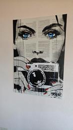 Te koop 2 mooie canvasdoeken 75 x 110 cm, Antiek en Kunst, Kunst | Schilderijen | Abstract, Ophalen