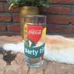 Vintage longdrink glas 'Party time' van Coca Cola, Ophalen of Verzenden