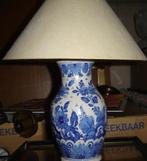 Tk: antiek Delftsblauwe aardewerk lampvoet (Porceleine Fles), Ophalen of Verzenden