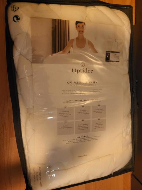 Optidee Soft-Top Matrasoplegger 90x200, Huis en Inrichting, Slaapkamer | Beddengoed, Nieuw, Deken of Dekbed, Eenpersoons, Wit