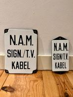 Emaille bord NAM, Verzamelen, Merken en Reclamevoorwerpen, Ophalen of Verzenden, Zo goed als nieuw, Reclamebord
