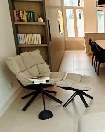 B&B Italia Husk Fauteuil met Voetenbank beschikbaar voor biedingen