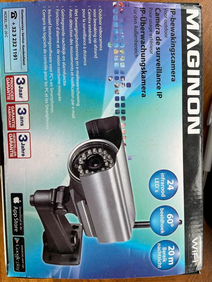 Maginon IP-Buitencamera IPC-20 C, Audio, Tv en Foto, Videobewaking, Nieuw, Buitencamera, Ophalen of Verzenden