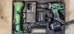 Hitachi 12v machine met 2x acc u , zaklamp en lader, Ophalen of Verzenden, Zo goed als nieuw