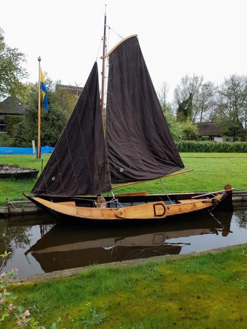 Beulakermeerpunter geheel gerenoveerd met uniek koper beslag, Watersport en Boten, Platbodems, Zo goed als nieuw, Diesel, Ophalen