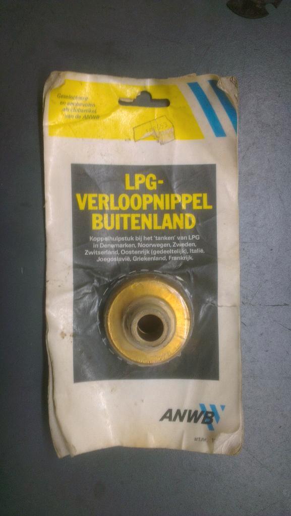 LPG Verloopnippel buitenland - Nieuw ANWB - Gas vulnippel, Auto-onderdelen, Brandstofsystemen, Nieuw, Ophalen of Verzenden