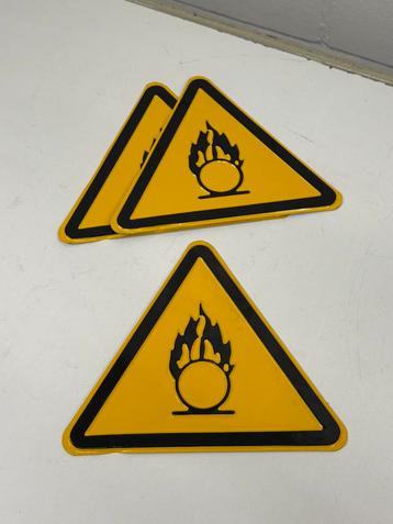 Metalen waarschuwing bordje bordjes gevaarlijke stoffen beschikbaar voor biedingen