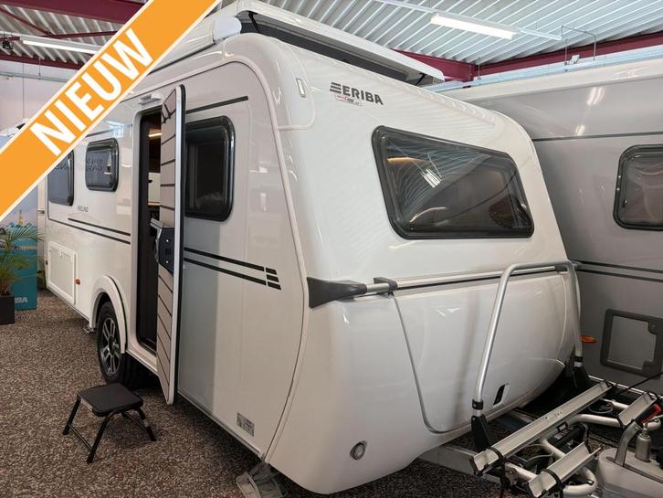 Eriba Feeling 425 2026 Lulea Leaf vloerverwarming, Caravans en Kamperen, Caravans, Bedrijf, tot en met 4, 750 - 1000 kg, Standaardzit