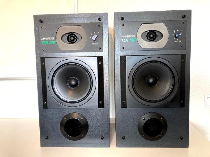 Wharfedale TSR 108 – vintage hifi – volledig werkend, Audio, Tv en Foto, Luidsprekers, Gebruikt, Front, Rear of Stereo speakers