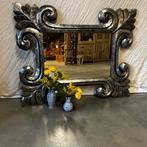Barok spiegel -houten lijst - zilver - 100 x 80 cm-TTM Wonen, TTM Wonen, Meubels – (Perzische) Tapijten en Woonaccessoires, Taag 63, 2491 CS, Den Haag (Forepark)
