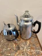 Percolator en theepot metaal / aluminium, Ophalen of Verzenden