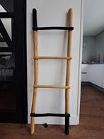Decoratieve ladder naturel/zwart teak, Gebruikt, Ophalen