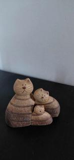 Prachtige trio van katten/poezen, Verzamelen, Beelden en Beeldjes, Ophalen of Verzenden, Zo goed als nieuw, Dier