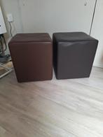 Set van 2 poefjes, Ophalen, Zo goed als nieuw, Rechthoekig, 125 cm of meer