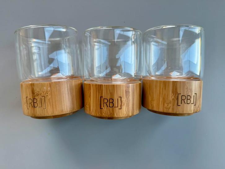 3x RBL theeglazen 200 ml zo goed als nieuw, Caravans en Kamperen, Kampeeraccessoires, Zo goed als nieuw, Ophalen of Verzenden