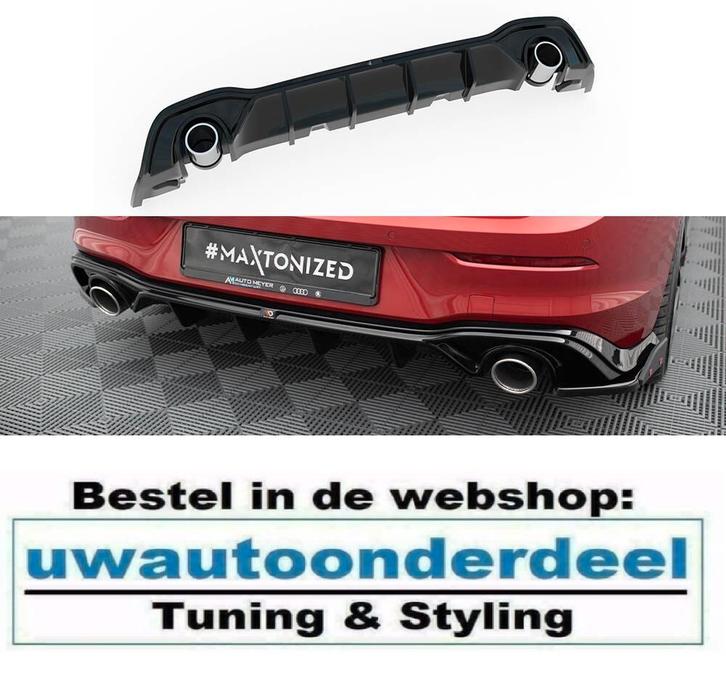 Maxton Design GTI Look Diffuser Geschikt Voor VW Golf 8 GTE, Auto diversen, Tuning en Styling, Ophalen of Verzenden