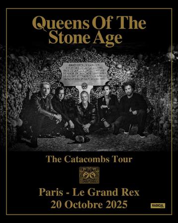 Queens Of The Stone Age Catacombs Tour GOLD tickets Parijs beschikbaar voor biedingen