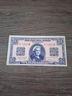 Bijna UNC biljet 2,5 gulden Wilhelmina 1945, 1-lettervariant, Ophalen of Verzenden
