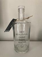 Leeff Waterfles “ hey Beautiful drink some water” Nieuw!, Huis en Inrichting, Overige typen, Nieuw, Ophalen of Verzenden, Glas