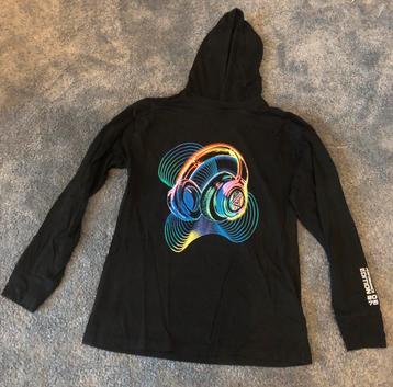 Leuke moderne hoodie met opdruk van een koptelefoon, neon beschikbaar voor biedingen