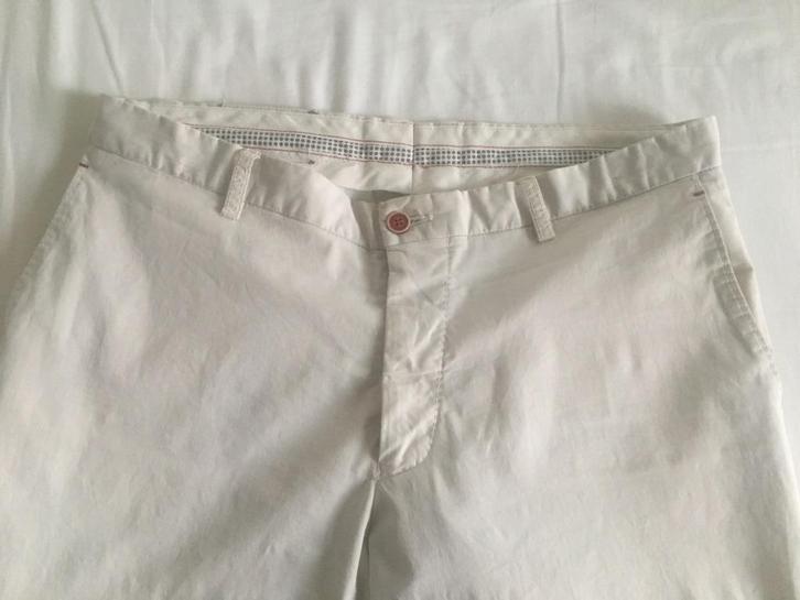 Genti 5-pocket off white herenjeans katoen, Kleding | Heren, Spijkerbroeken en Jeans, Gedragen, W33 - W34 (confectie 48/50), Wit