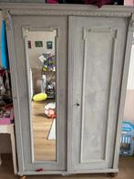 Brocante Kledingkast, Ophalen, Gebruikt, 100 tot 150 cm, Met hangruimte
